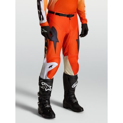 KALHOTY RACER AMBER, ALPINESTARS (ČERVENÁ/SVĚTLE ŠEDÁ/ČERNÁ) 2027