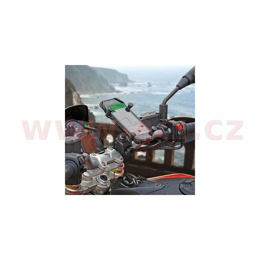 KOMPLETNÍ SESTAVA DRŽÁKU PRO VELKÉ MOBILNÍ TELEFONY X-GRIP SE "SNAP-LINK TOUGH-CLAW" UPÍNANÍM NA ŘIDÍTKA, RAM MOUNTS