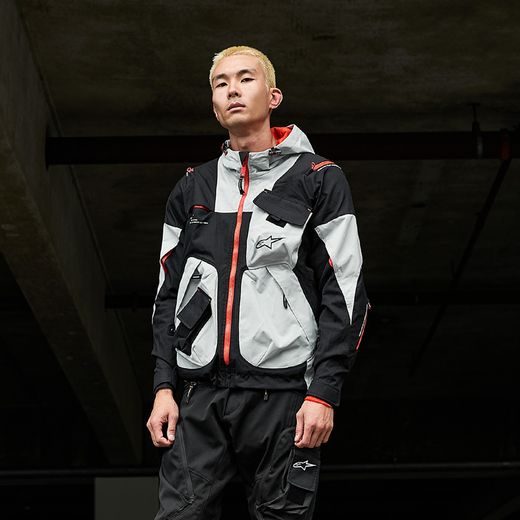 BUNDA MOGRESS AIR, ALPINESTARS (ČERNÁ/MANDLOVÁ/ORANŽOVÁ) 2025