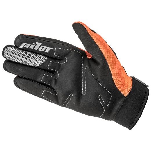 PILOT DĚTSKÉ RUKAVICE PIONEER ORANŽOVÁ FLUO/ČERNÁ