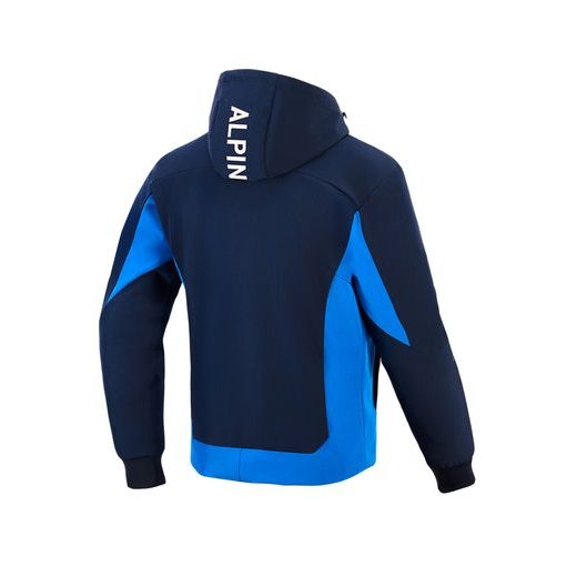 BUNDA RADIUM TECH HOODIE, ALPINESTARS (TMAVĚ MODRÁ/MODRÁ) 2026