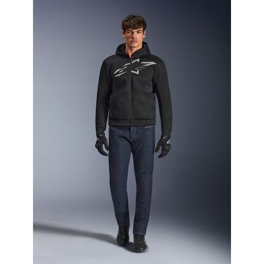 BUNDA CHROME SUPERAIRFLOW, ALPINESTARS (ČERNÁ/TMAVĚ ŠEDÁ/BÍLÁ) 2026
