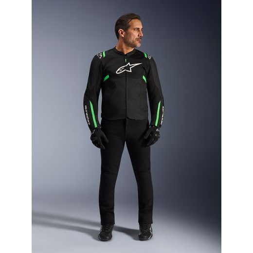 BUNDA T-SPS AIR V2, ALPINESTARS (ČERNÁ/ZELENÁ FLUO) 2026