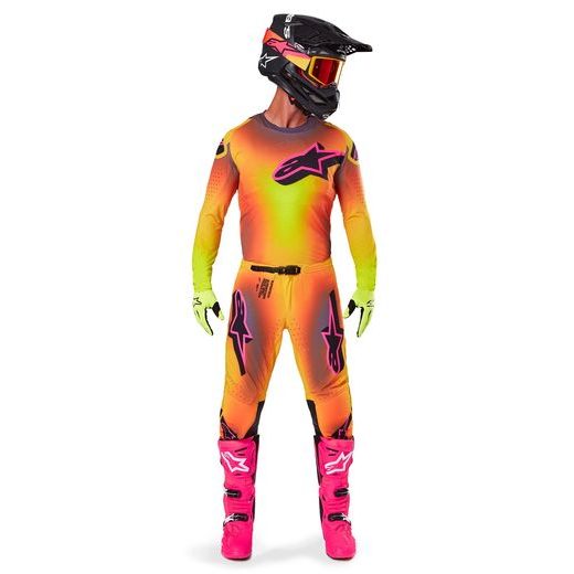 KALHOTY SUPERTECH LIPAN, ALPINESTARS (ŽLUTÁ/RŮŽOVÁ) 2025