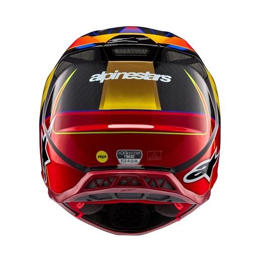PŘILBA ALPINESTARS SUPERTECH S-M10 ERA (ZLATÁ/ČERVENÁ)