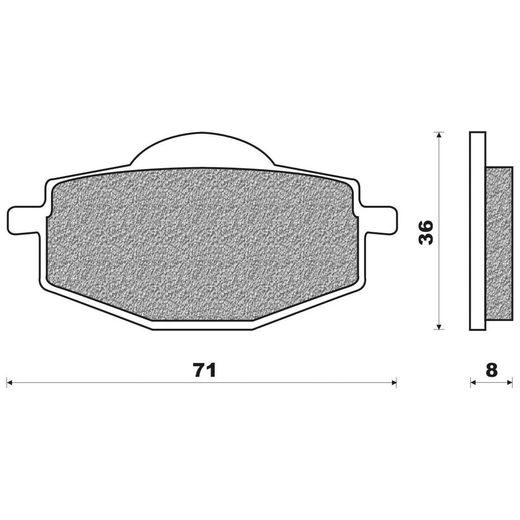 BRZDOVÉ DESTIČKY (SMĚS OFF ROAD DIRT SINTERED) NEWFREN (2 KS V BALENÍ)