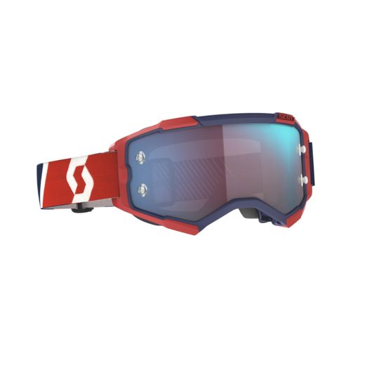 SCOTT MOTOKROSOVÉ BRÝLE TYRANT OXIDE RED BLUE ORANGE CHROM SKLO