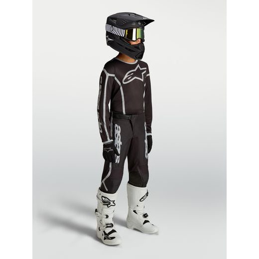 DRES FLUID APEX V2 YOUTH, ALPINESTARS, DĚTSKÉ (ČERNÁ/STŘÍBRNÁ) 2027