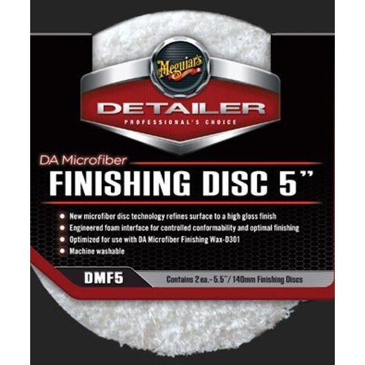 MEGUIARS DA MICROFIBER FINISHING DISC 5" LEŠTÍCÍ KOTOTUČ (2 KS)