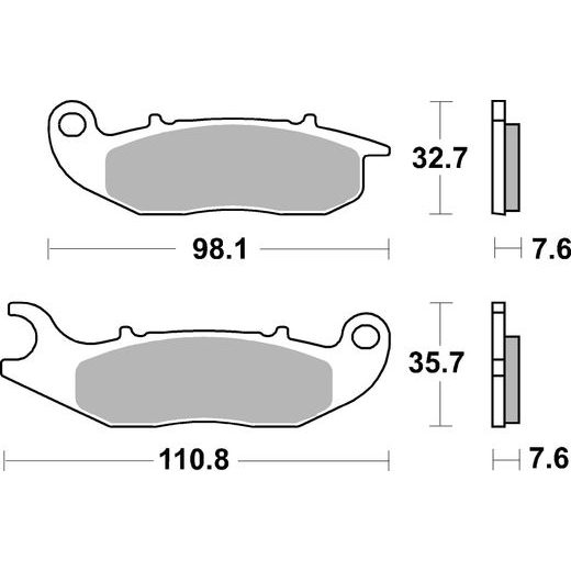 BRZDOVÉ DESTIČKY BREMBO 07GR03CC CC ROAD