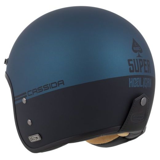 PŘILBA ESO SUPER HOOLIGAN, CASSIDA (ČERNÁ MATNÁ/METALICKÁ MODRÁ) 2024