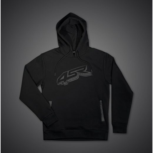 4SR MIKINA S KAPUCÍ BLACK SERIES ČERNÁ