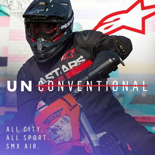 BUNDA SMX AIR, ALPINESTARS (ČERNÁ/ČERVENÁ FLUO) 2024
