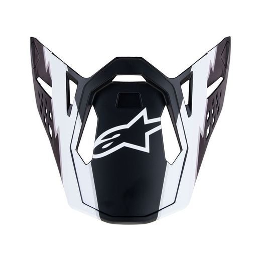 KŠILT PRO PŘILBY SUPERTECH S-M10 AMPRESS, ALPINESTARS (ČERNÝ MATNÝ/BÍLÝ, VERZE ECE 22.06)