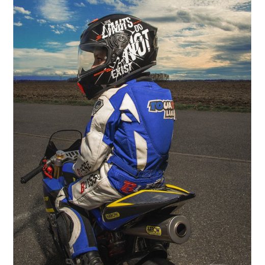 SCORPION INTEGRÁLNÍ DĚTSKÁ PŘILBA EXO-JNR AIR BOUM (ČERNO/BÍLÁ)