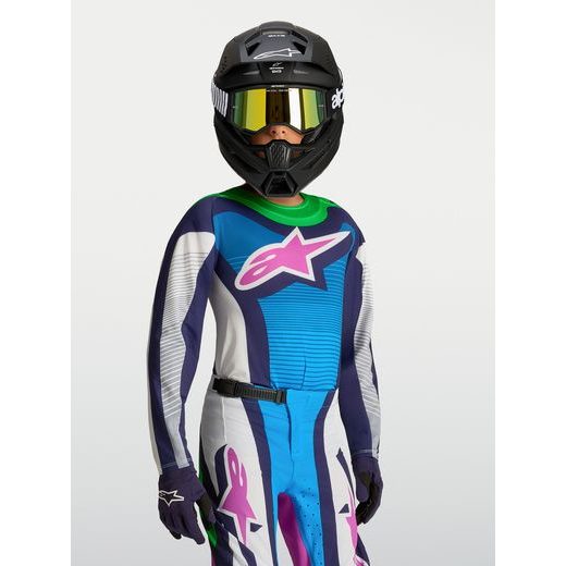 DRES SUPERTECH MAVEN YOUTH, ALPINESTARS, DĚTSKÉ (BÍLÁ/MODRÁ/FIALOVÁ/ZELENÁ FLUO) 2027
