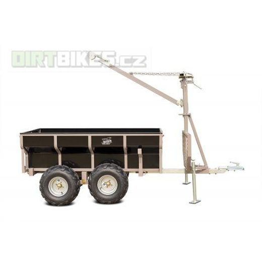 MULTIFUNKČNÍ VOZÍK ZA ČTYŘKOLKU, VČETNĚ VELKÉ, SKLOPNÉ KORBY A RAMENA