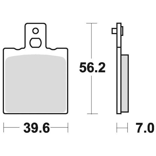 BRZDOVÉ DESTIČKY, BRAKING (SEMI-METALICKÁ SMĚS SM1) 2 KS V BALENÍ