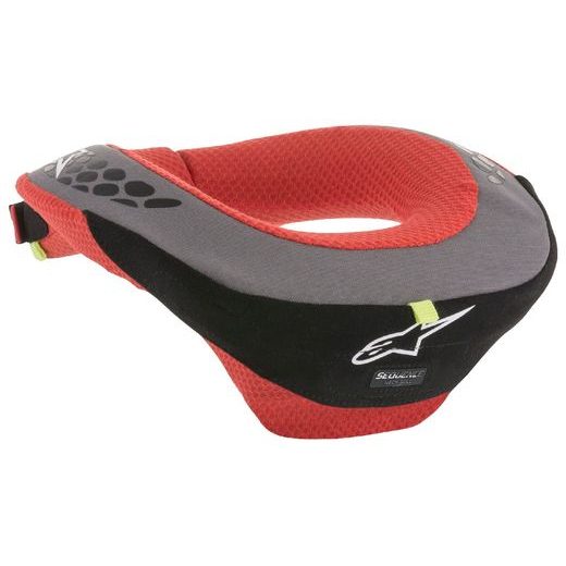 ALPINESTARS DĚTSKÝ NÁKRČNÍK SEQUENCE YOUTH (ČERNÝ/ČERVENÝ/ŠEDÝ/ŽLUTÝ FLUO)