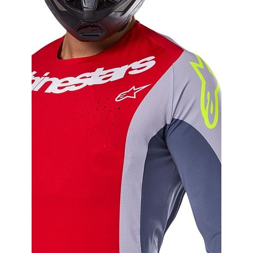 DRES TECHSTAR MELT, ALPINESTARS (ČERVENÁ/ŠEDÁ) 2025