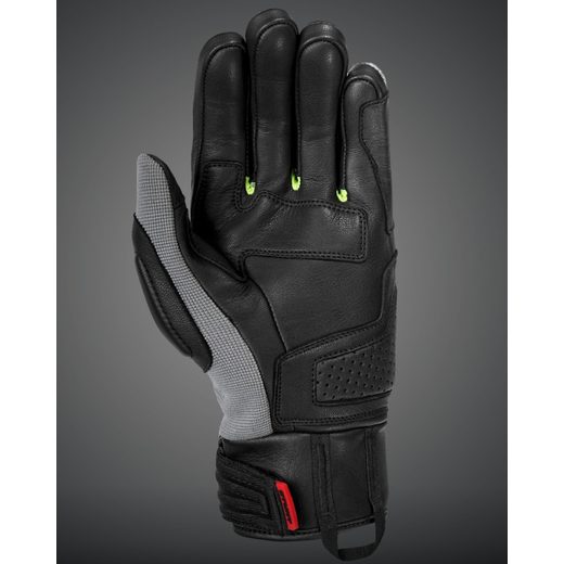 4SR PÁNSKÉ KOŽENO TEXTILNÍ MOTO RUKAVICE STUNT YELLOW 