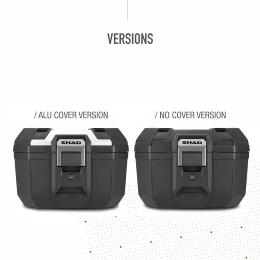 VRCHNÍ KUFR NA MOTORKU SHAD TERRA TR41 S HLINÍKOVÝM KRYTEM