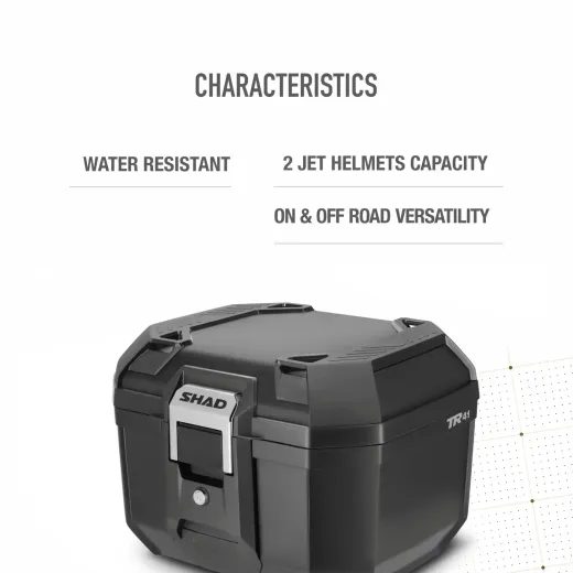 VRCHNÍ KUFR NA MOTORKU SHAD TERRA TR41 ČERNÝ