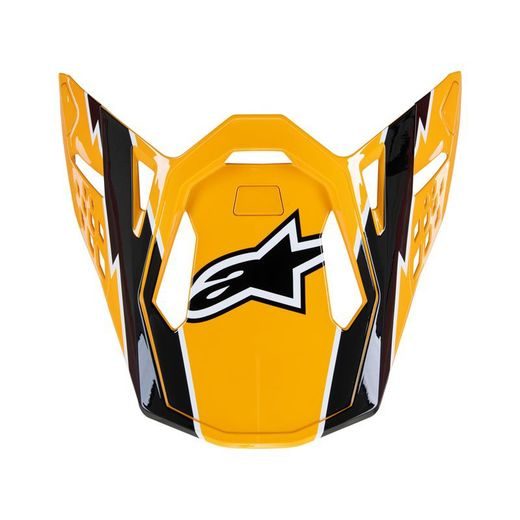 KŠILT PRO PŘILBY SUPERTECH S-M10 AMPRESS, ALPINESTARS (ČERNÝ/ŽLUTÝ, VERZE ECE 22.06)