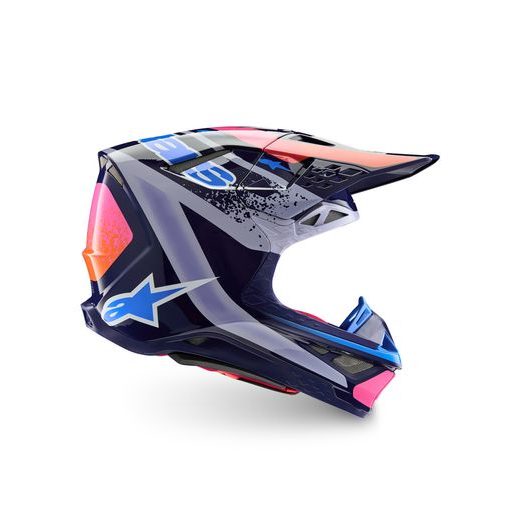 PŘILBA SUPERTECH S-M10 LIMITOVANÁ EDICE RECORDS, ALPINESTARS (ŠEDÁ/MULTICOLOR) 2026