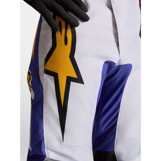 KALHOTY FLUID DRAG, ALPINESTARS (SVĚTLE ŠEDÁ/FIALOVÁ/ZLATÁ) 2027