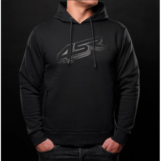 4SR MIKINA S KAPUCÍ BLACK SERIES ČERNÁ