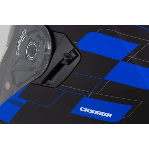 PŘILBA CASSIDA JET TECH ROXOR (ČERNÁ MATNÁ/MODRÁ/ŠEDÁ/BÍLÁ) 2023