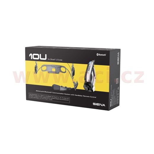 BLUETOOTH HANDSFREE HEADSET 10U PRO PŘILBY SHOEI J-CRUISE (DOSAH 1,6 KM), SENA