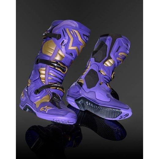 BOTY TECH 10 LIMITOVANÁ EDICE CHAMP, ALPINESTARS (FIALOVÁ/ZLATÁ) 2024