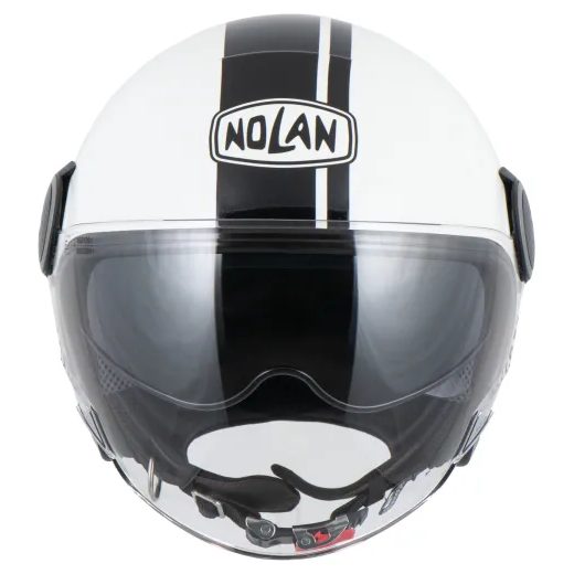 NOLAN OTEVŘENÁ MOTO HELMA NOLAN N21 VISOR FLYBRIDGE METAL WHITE 67