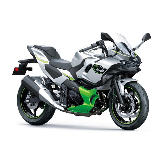 KAWASAKI NINJA 7 HYBRID METALLIC BRIGHT SILVER / METALLIC MATTE LIME GREEN / EBONY