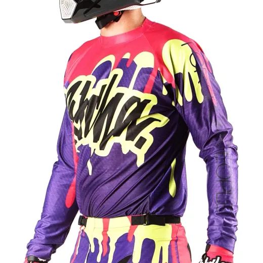 PITCHA DRES DRIPP PURPLE PINK