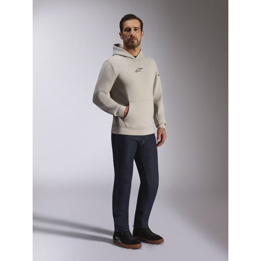 MIKINA INSIGHT HOODIE, ALPINESTARS (ŠEDÁ)