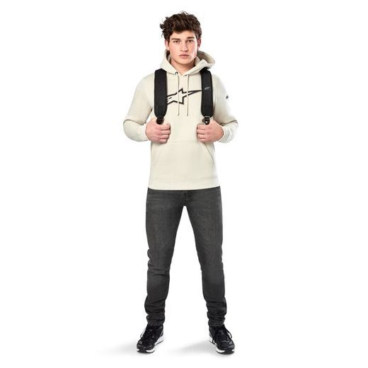 ALPINESTARS MIKINA INSIGNIA HOODIE SVĚTLÁ OFF WHITE