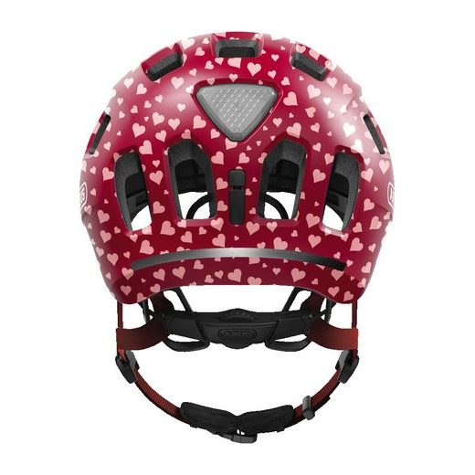 CYKLO PŘILBA YOUN-I 2.0 CHERRY HEART, ABUS, DĚTSKÁ (ČERVENÁ)