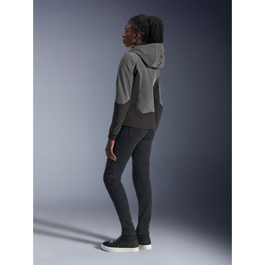 BUNDA STELLA RADIUM TECH HOODIE, ALPINESTARS, DÁMSKÁ (TMAVĚ ŠEDÁ/ČERNÁ/RŮŽOVÁ) 2026