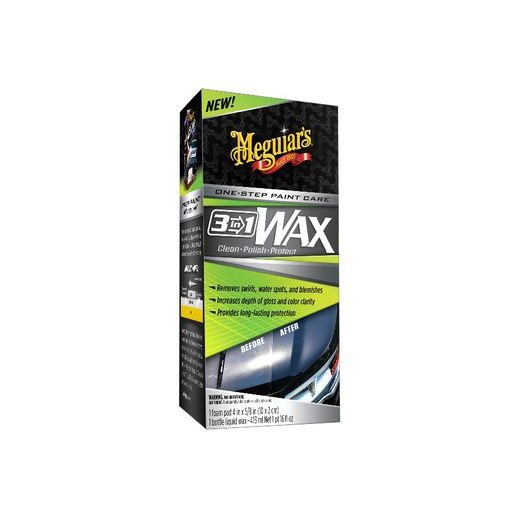 MEGUIARS 3V1 WAX - LEŠTĚNKA S VOSKEM, 473 ML