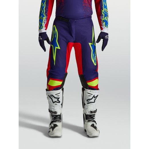 KALHOTY FLUID DRAG, ALPINESTARS (TMAVĚ MODRÁ/ČERVENÁ/ZELENÁ/BÍLÁ) 2027