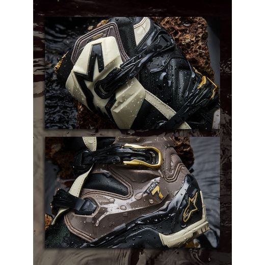 BOTY TECH 7 ENDURO DRYSTAR, ALPINESTARS (ČERNÁ/TMAVĚ ŠEDÁ/ZLATÁ) 2026