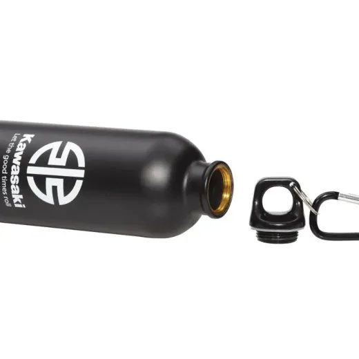 KAWASAKI KOVOVÁ LÁHEV S LOGEM ČERNÁ