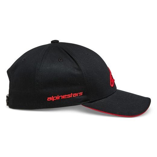 ALPINESTARS KŠILTOVKA ROSTRUM HAT (ČERNÁ/ČERVENÁ)