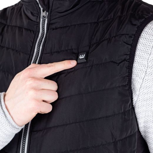 PÁNSKÁ VYHŘÍVANÁ VESTA W-TEC HEATSTEM - ČERNÁ