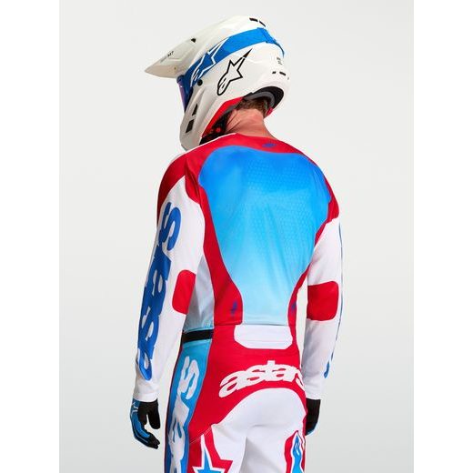 DRES RACER HUNT, ALPINESTARS (BÍLÁ/ČERVENÁ/MODRÁ) 2027