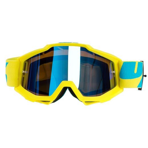 100% BRÝLE ACCURI FIJI - USA (ZRCADLOVÉ MODRÉ SKLO + ČIRÉ PLEXI S ČEPY PRO SLÍDY)