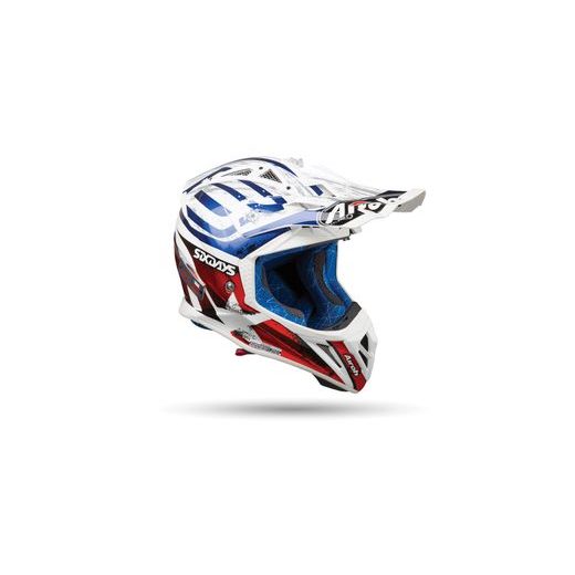 PŘILBA AVIATOR 2.3 AMSS SIX DAYS 2019, AIROH - ITÁLIE (CHROMOVÁ LESKLÁ)